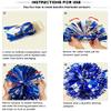PUZINE 2pack 13" Cheerleading Pom Poms with New Handle for Team Spirit Sports Dance Cheering Kids Adults 100g (Green) view 3