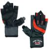Epic Leather Gym Gloves with Built in 2" Wide Wrist Wraps Best Grip & Design for Weightlifting Power Lifting Bodybuilding & Strength Training Workout Exercises (RED, Small 7"- 7 1/2") view 3