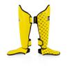 Fairtex SP5 Muay Thai Shin Guards for Men, Women, Kids | Shinguards are Premium, Lightweight & Durable | Extended Protection to Avoid shin splints During Training or Sparring - Small,Yellow view 3