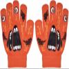 Polar Wear Boys Scary Skeleton Monster Knit Glove Set For Winter (B6B1568 Monster Orange)