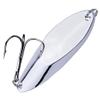 PROBEROS Fishing Spoons Lures Bass Baits Jigging Bait Tackle with Treble Hooks Hard Metal Spoon Fishing Lure Weight Pick 10 Pcs/Pack 0.1oz Silver view 1
