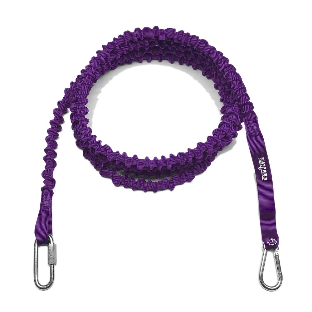 Boat Lines & Dock Ties Marine Boat Anchor Bungee Line Made in America LLC (Purple, 15 Feet)