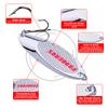 PROBEROS Fishing Spoons Lures Bass Baits Jigging Bait Tackle with Treble Hooks Hard Metal Spoon Fishing Lure Weight Pick 10 Pcs/Pack 0.35oz Silver view 4