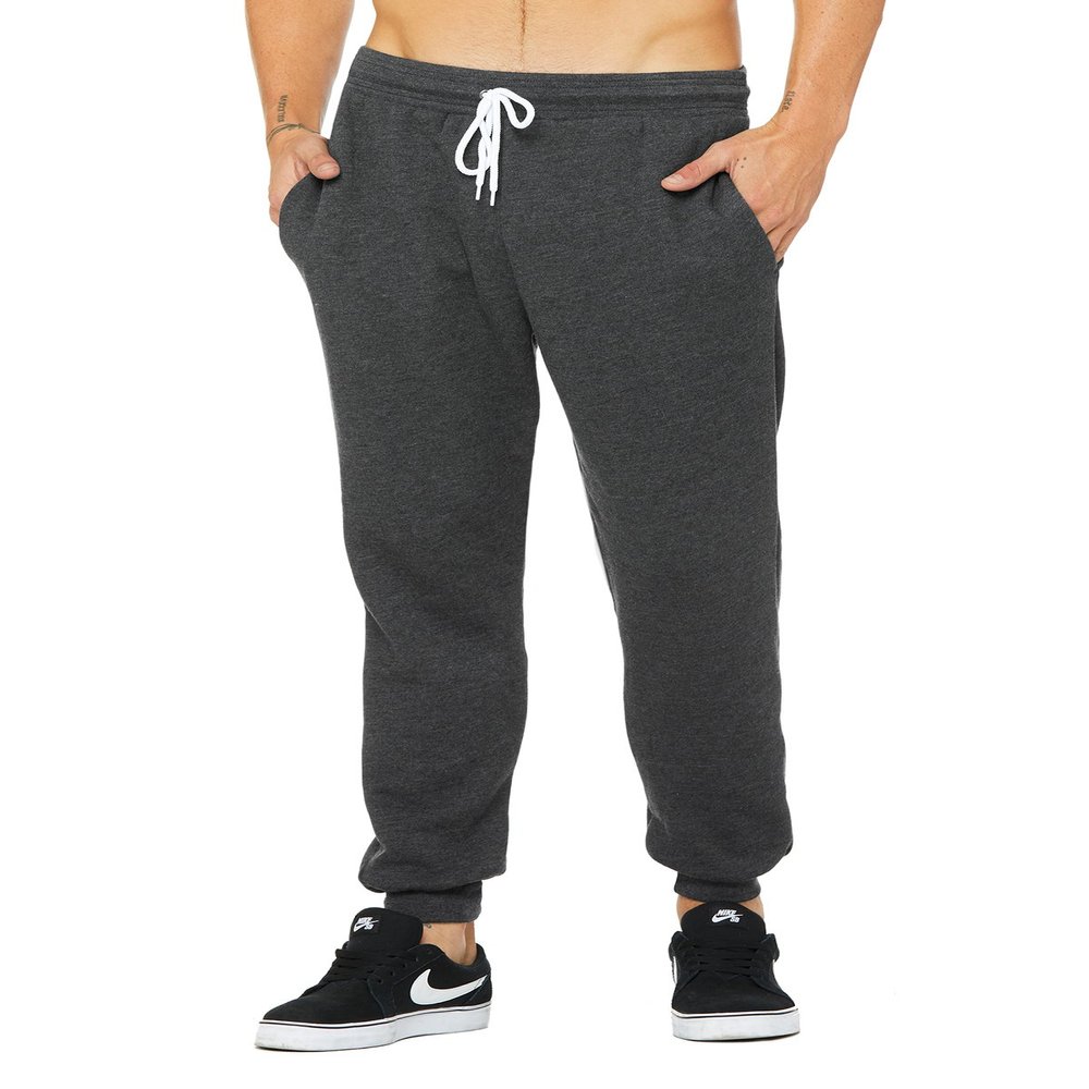 Bella + Canvas Unisex Jogger Sweatpant XL DARK GRY HEATHER