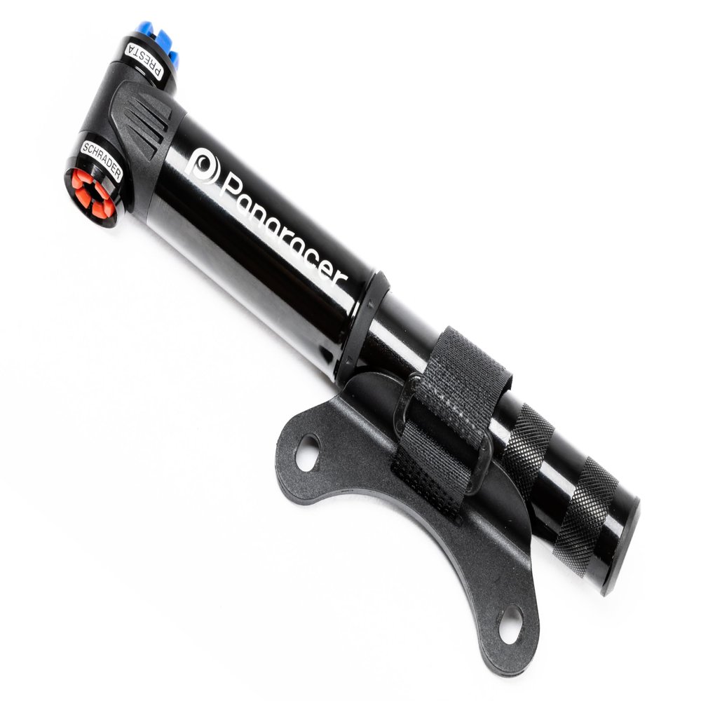 Panaracer BMP-22AEZ-B Bicycle Air Pump, One-Touch Installation, Portable Pump, Compatible with Rice/Buddha, Black, Lightweight