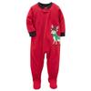 Carter's Boys 1-Piece Reindeer Fleece PJs (12 Months) view 1
