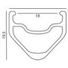 Velocity Rim, 650B, A23, 32H, Black Msw view 2