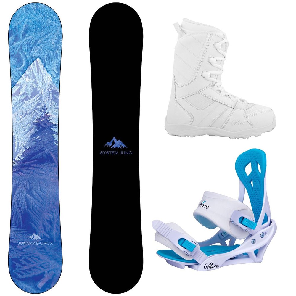 2020 System Juno and Mystic Complete Women's Snowboard Package (141 cm, Boot Size 9)