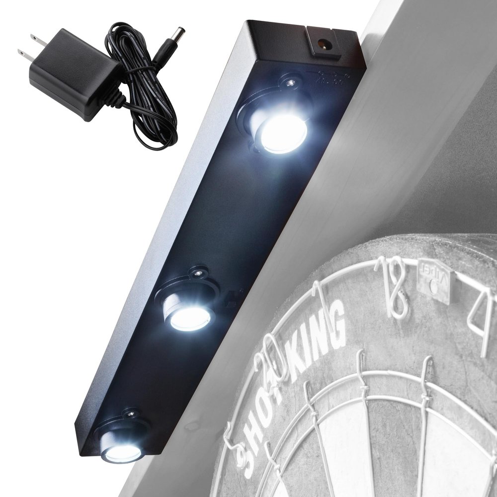 Viper Shadow Buster LED Dartboard Light - Cabinet-Mounted Dartboard Illumination System with Energy-Efficient LEDs, with AC Adapter