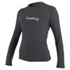 O'Neill Women's Basic Skins Upf 50+ Long Sleeve Sun Shirt, Graphite, X-Large view 1