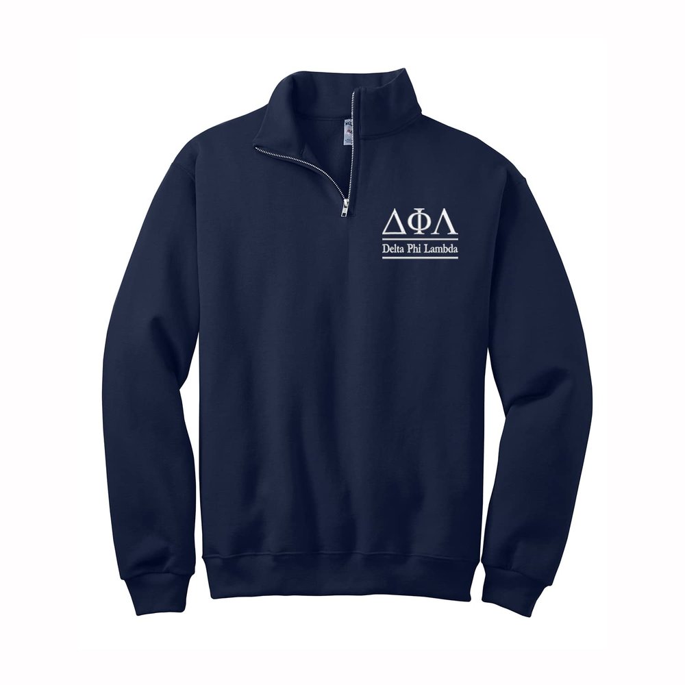 Delta Phi Lambda Zip Pullover Sweatshirt (S)