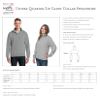Delta Phi Lambda Zip Pullover Sweatshirt (S) view 2