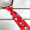 Spring Notion Boy's Printed Microfiber Christmas Theme Pretied Zipper Tie, Large Round Penguins view 3