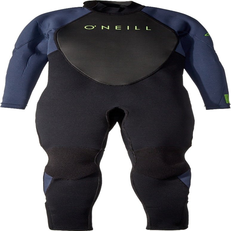 O'Neill Youth Reactor-2 3:2mm Back Zip Full Wetsuit, Lightweight Warmth and Flexibility for All Water Activities, Black/Slate, 16