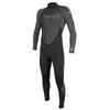 O'Neill Men's Reactor-2 3:2mm Back Zip Full Wetsuit, Lightweight Warmth with Good Flexibility for Surfing, Paddleboarding, Kayaking, Black/Graphite, Large view 1