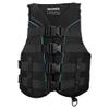 ONeill Womens SuperLite USCG Approved Life Vest  Lightweight Womens Life Jacket for Boating, Wakeboarding, Waterskiing & Your Favorite Water Activities, Black/Black/Black:Turquoise, X-Large view 1