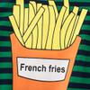 Motteecity Fashion Boys Stripe French Fries Fall Casual T-Shirt Green 3T view 2