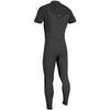 O'Neill Men's Hyperfreak 2mm Chest Zip Short Sleeve Full Wetsuit, Black, Medium view 2