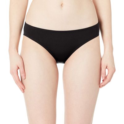 Anne Cole womens Frank Classic Mid-rise Retro Scoop Swimsuit Bikini Bottoms, Black, X-Large US