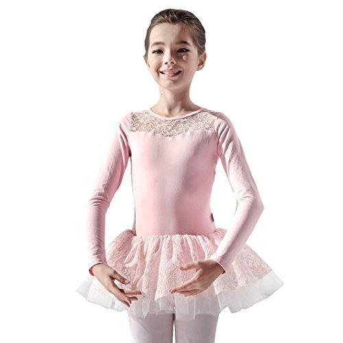 117241008 Lace Ballet Tutu Performance Ballet Dance Tutu Dress for Girls Women Light Pink
