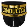 Nicky Bigs Novelties Train Engineer Conductor Hat And Whistle Set Adjustable Size Adult Costume Accessory (53-60 cm) Black & Gold Trim | Halloween, Christmas, Express Train Theme view 3