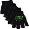 Polar Wear Boys Scary Skeleton Monster Knit Glove Set For Winter (B2264 Skull/Crossbones Green) view 2