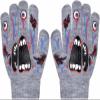 Polar Wear Boys Scary Skeleton Monster Knit Glove Set For Winter (B6B1568 Monster Gray) view 1