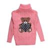 FTSUCQ Girls Cartoon Turtle Neck Knitted Christmas Pullover Sweater,Pink 100 view 1