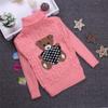 FTSUCQ Girls Cartoon Turtle Neck Knitted Christmas Pullover Sweater,Pink 100 view 2