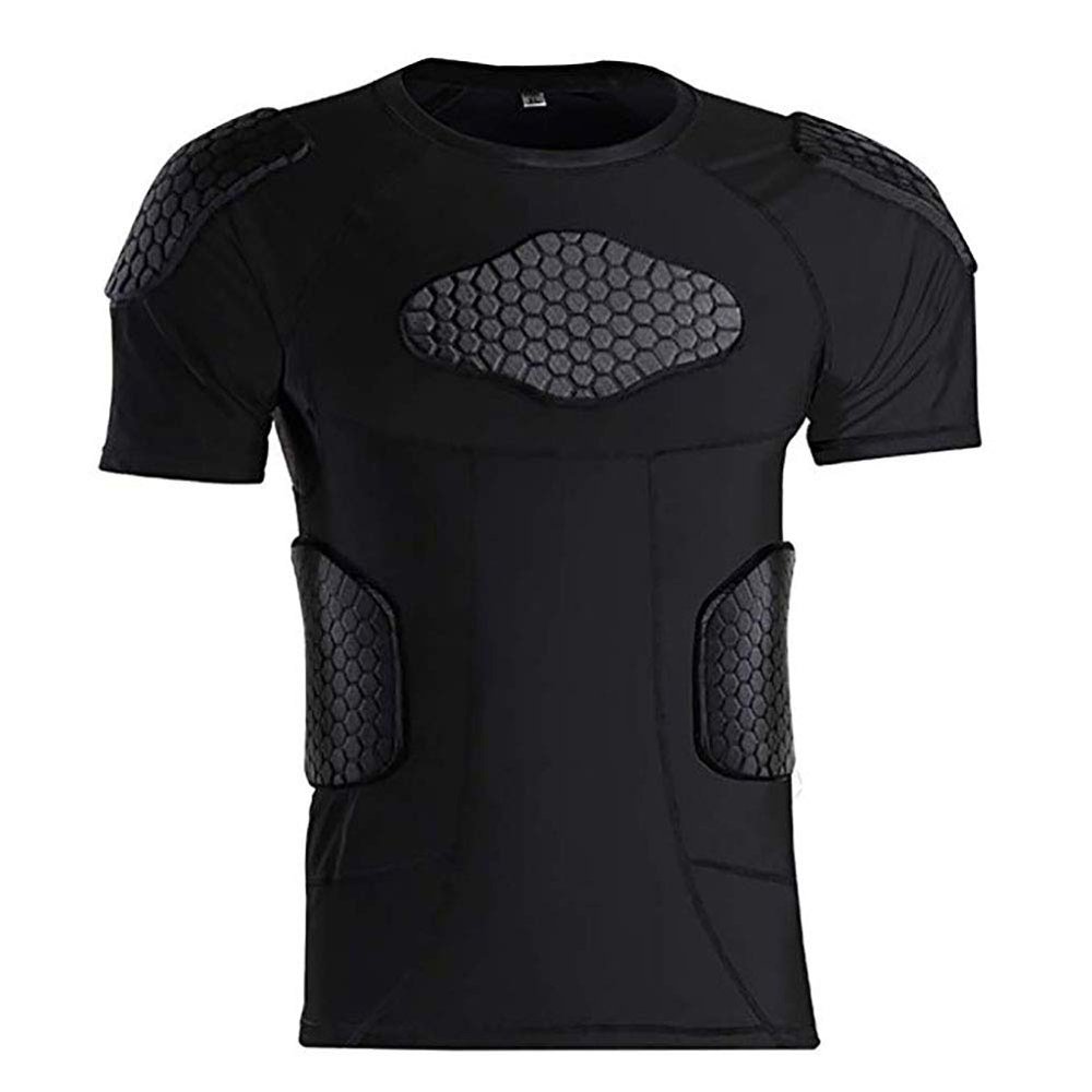 Jellybro Men's Padded Football Protective Gear Set Training Suit for Soccer Basketball Paintball Rib Protector