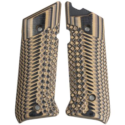 StonerCNC Mark IV Target Hunter or Competition Grips G10 Slash and Burn Design Will Fit Ruger Mark IV Rimfire Only (Earth Camo)