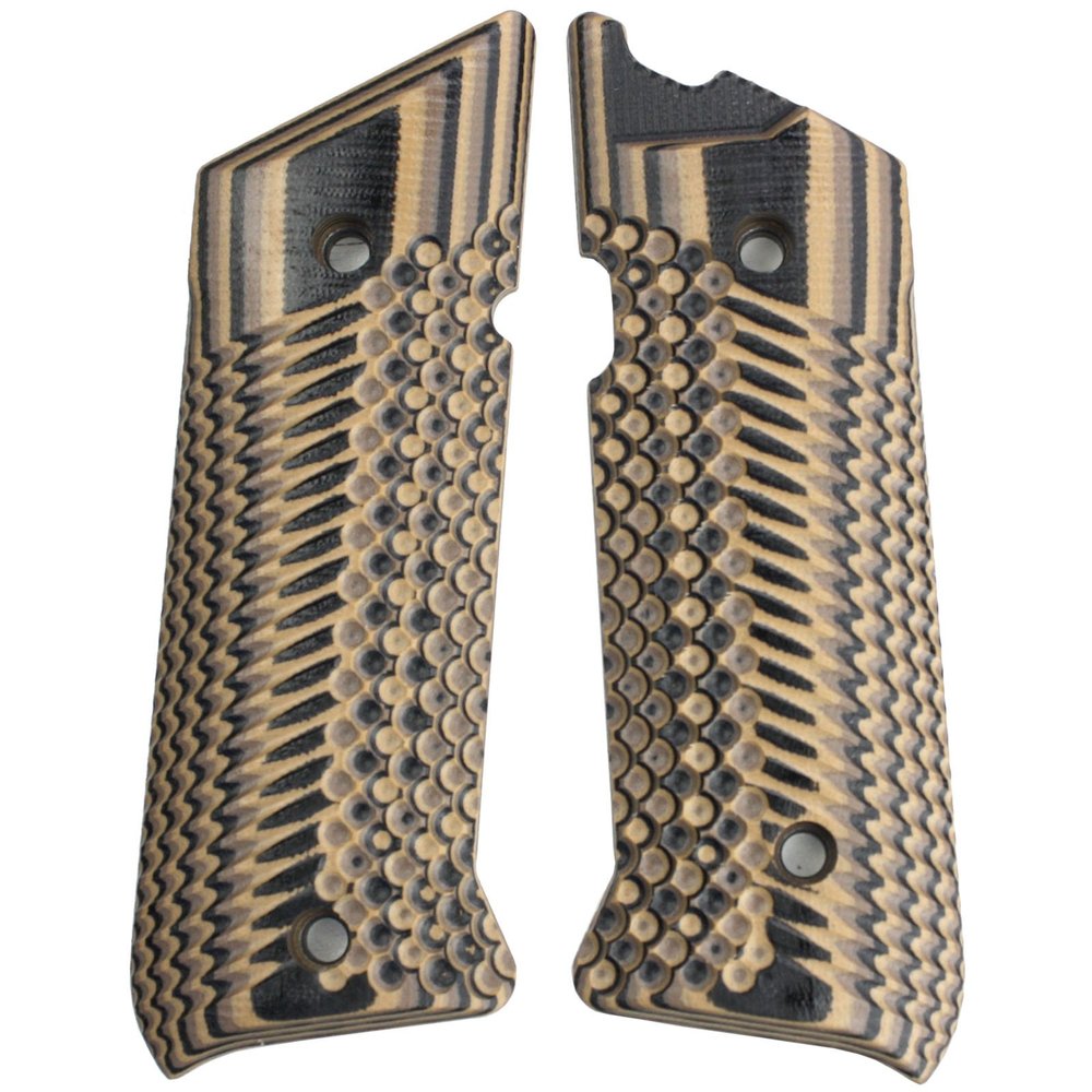 StonerCNC Mark IV Target Hunter or Competition Grips G10 Slash and Burn Design Will Fit Ruger Mark IV Rimfire Only (Earth Camo)