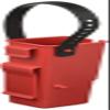 Meiho Lure Holder BM, Matte Red. view 2