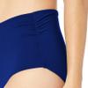 Anne Cole Women's High Waist to Fold Over Shirred Bikini Bottom Swimsuit, Live in Color Navy, X-Small view 3