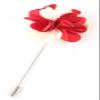 Flairs New York Gentleman's Essentials Premium Handmade Flower Lapel Pin Boutonniere (Pack of 1 Pin, Crimson Red/White [2 Tones Daisy]) view 1