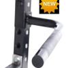 Powertec Dip Bars Attachment for Half Rack (WB-HR), 400lbs Weight Capacity, Black, Adjustable Height - Compatible Only with Powertec Equipments view 2