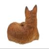 Hi-Line Polyresin Fox Laying Down Statue, 10-inches Height, Brown view 4