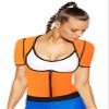 Bakerdani Womens Reversible Wearing Quality Body Building Workout Shaping Suit with Open Bust and Short Sleeves view 1