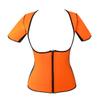 Bakerdani Womens Reversible Wearing Quality Body Building Workout Shaping Suit with Open Bust and Short Sleeves view 4