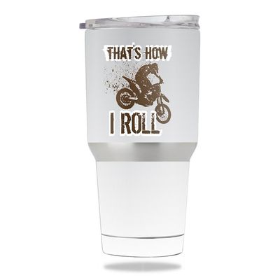 MightySkins Skin Compatible with Members Mark 30 oz Tumbler Motocross | Protective, Durable, and Unique Vinyl Decal wrap Cover | Easy to Apply, Remove, and Change Styles | Made in The USA