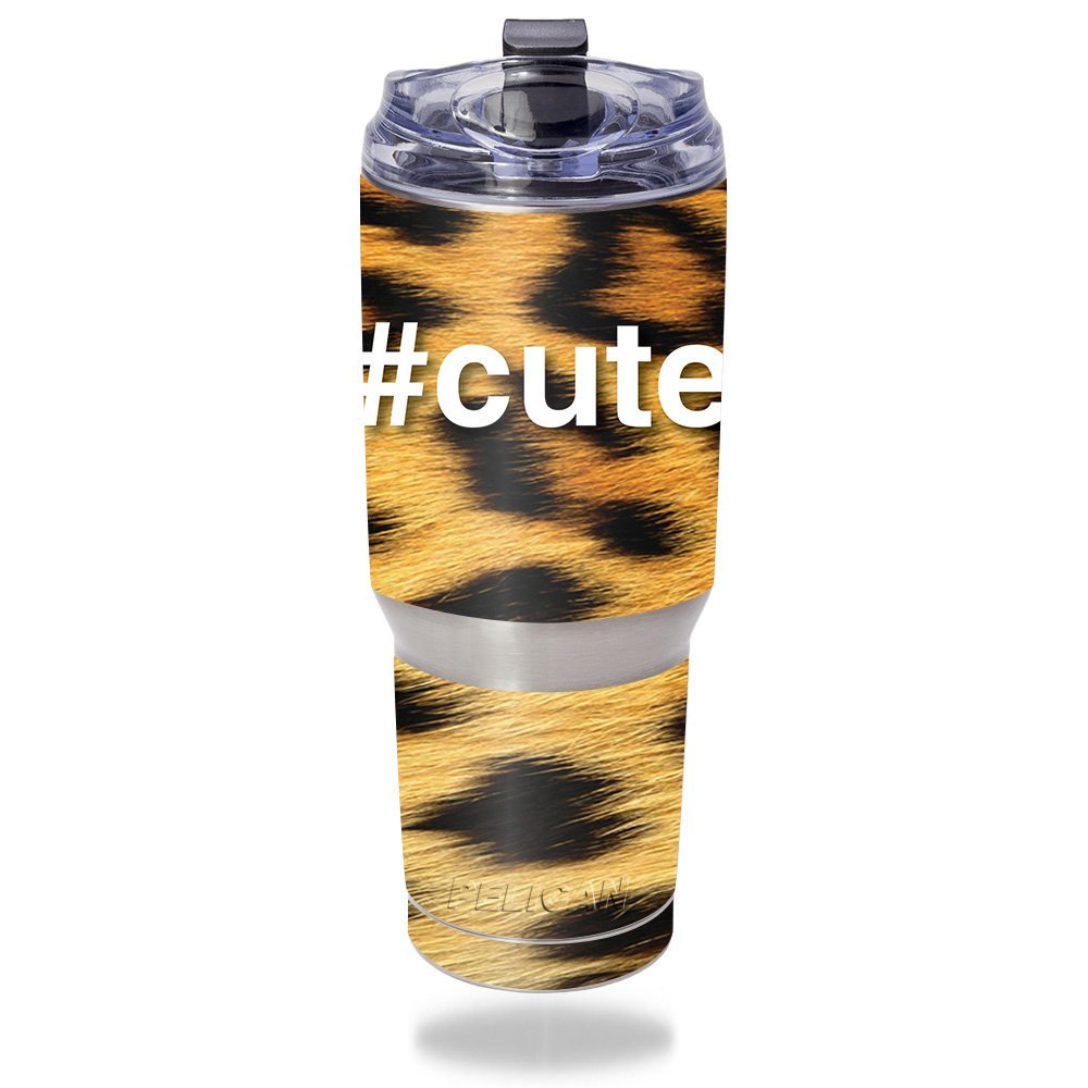 MightySkins Skin Compatible with Pelican Tumbler 32 oz Cute | Protective, Durable, and Unique Vinyl Decal wrap Cover | Easy to Apply, Remove, and Change Styles | Made in The USA