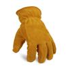 OZERO Work Gloves Winter Insulated Snow Cold Proof Leather Glove Thick Thermal Imitation Lambswool - Extra Grip Flexible Warm for Working in Cold Weather for Men and Women (Gold,X-Large) view 1