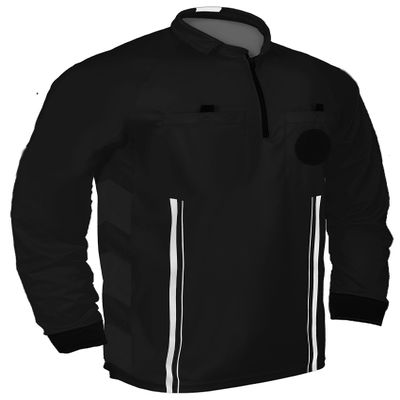 New! 2018 Soccer Referee Jersey Full Sleeve (2018 Black, Adult Extra Extra Large)