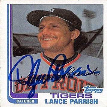 Sports Memorabilia Autograph Warehouse 344650 Lance Parrish Autographed Baseball Card - Detroit Tigers 1982 Topps No. 535