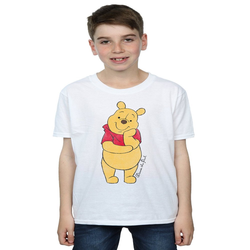 Disney Boys Winnie The Pooh Classic Pooh T-Shirt 9-11 Years White