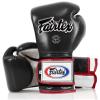 Fairtex Muay Thai Boxing Gloves BGV9 - Heavy Hitter Mexican Style Training & Sparring Gloves for Kick Boxing MMA K1 (Black/White/Red Piping, 16 oz) view 1