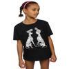 Disney Girls 101 Dalmatians Classic Pongo and Perdita T-Shirt 7-8 Years Black view 1