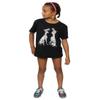 Disney Girls 101 Dalmatians Classic Pongo and Perdita T-Shirt 7-8 Years Black view 4