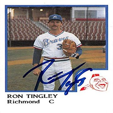 Autograph Warehouse 344628 Ron Tingley Autographed Baseball Card - Minor League44; Richmond 1986 ProCards