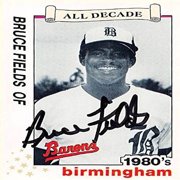Autograph Warehouse 344621 Bruce Fields Autographed Baseball Card - Minor League44; Birmingham Barons 1989 Best No. 10